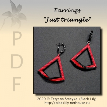 Tutorial Earrings "Just triangle"