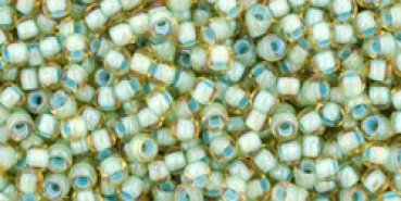 TR-11-952 Inside-Color Rainbow Light Topaz/Sea Foam-Lined, 10g