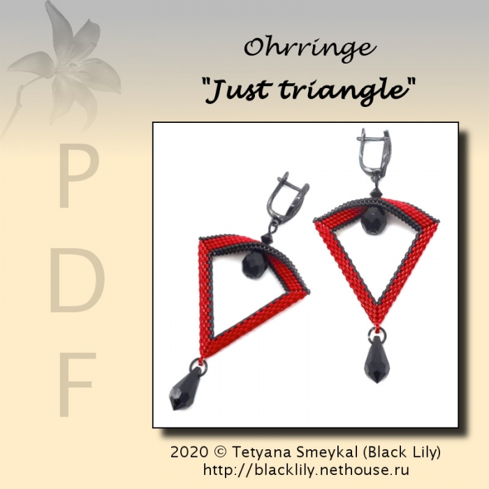 Tutorial Earrings "Just triangle"