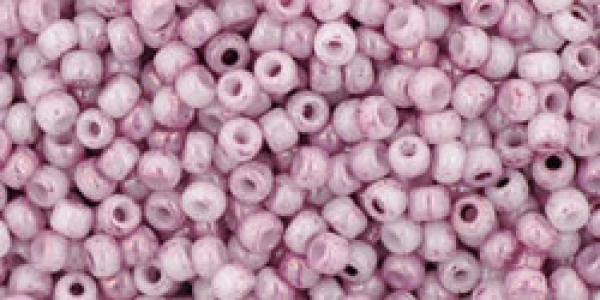 TR-11-1200 Marbled Opaque White/Pink, 10g